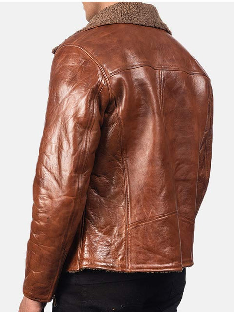 Alberto Shearling Leather Jacket
