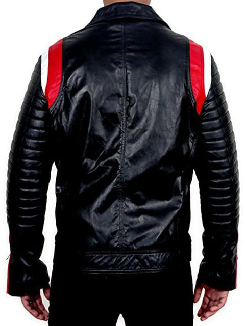Blue Valentine Ryan Gosling Leather Biker Jacket Black