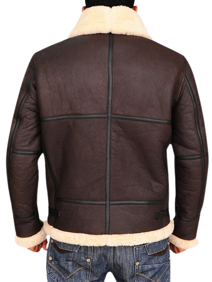 Men’s Aviator Bomber Leather Jacket