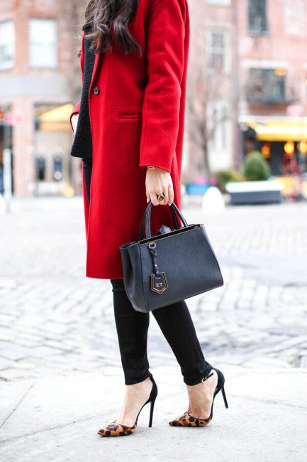 TWM Womens Red Long Wool Jacket