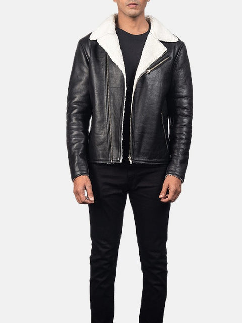 Alberto Shearling Leather Jacket
