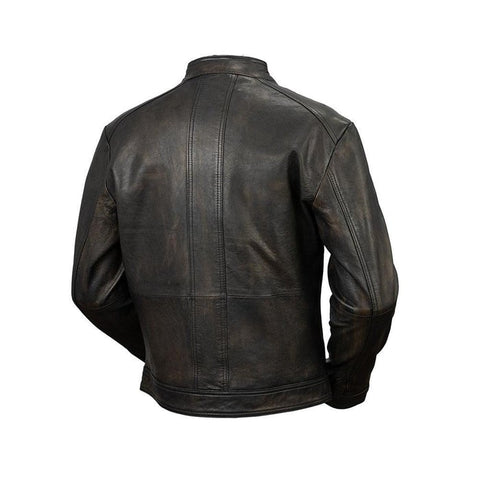 Cruiser Black Leather Biker Jacket
