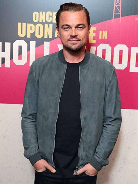 Once Upon a Time In Hollywood Leonardo DiCaprio Bomber Leather Jacket